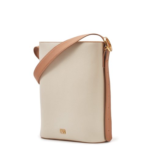 Allured Tote Bag in Peach Cream | Parisa Wang