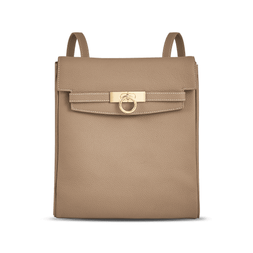 Unlocked Backpack in Taupe | Parisa Wang 