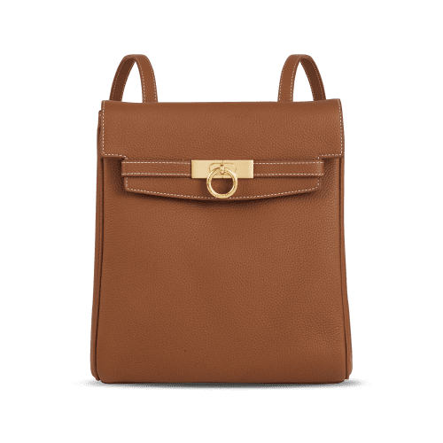 Unlocked Backpack in Brown | Parisa Wang