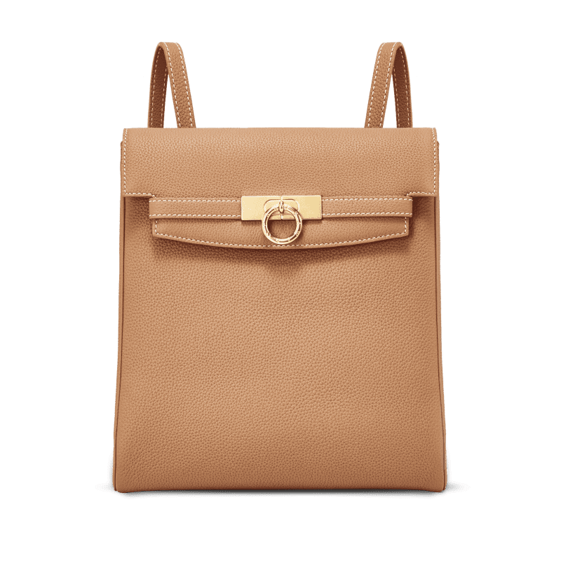 Unlocked Backpack in Cappuccino | Parisa Wang